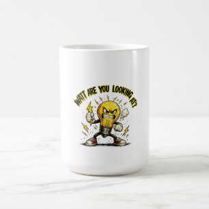 Waar Kijk Je Naar? Grappige Boze Lamp Koffiemok