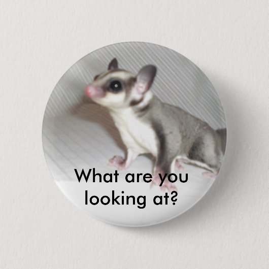 Waar kijk je naar? ronde button 5,7 cm (Voorkant)