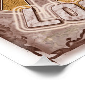 Waar kijk je naar? struisvogelglanzend Poster (Hoek)