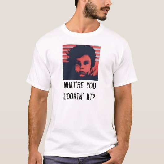 Waar kijk je naar? t-shirt (Voorkant)