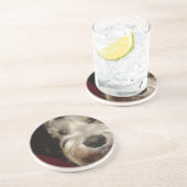 Waar kijk je naar? zandsteen onderzetter (Zijkant)