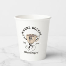 Waar koffie voldoet aan comfort Papieren beker