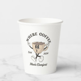 Waar koffie voldoet aan comfort Papieren beker