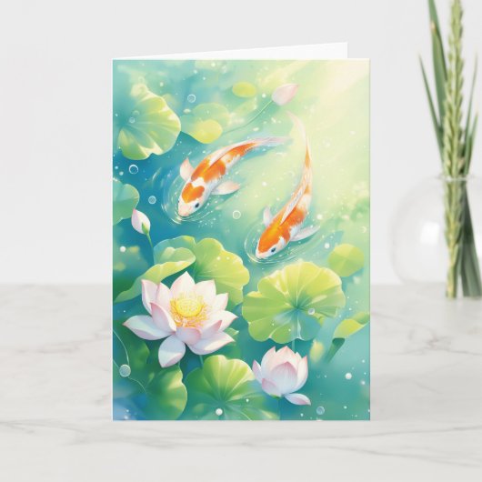 Waar Koi droomt om te zwemmen Kaart (Voorkant)