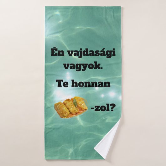 Waar KOM je vandaan? handdoek (Badhanddoek)