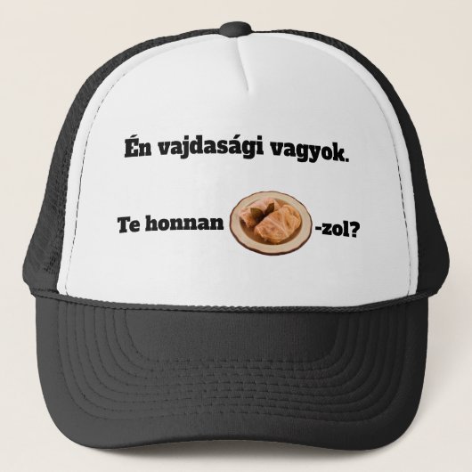 Waar kom je vandaan mici? trucker pet (Voorkant)