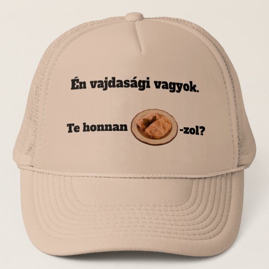 Waar kom je vandaan mici? trucker pet (Voorkant)
