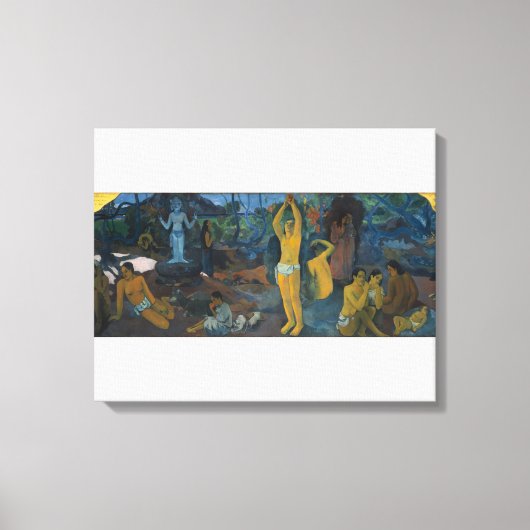 'Waar komen we vandaan?' - Paul Gauguin Canvas Afdruk (Voorkant)