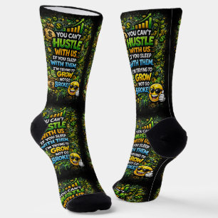 Waar koop je coole sokken 00326 Hustle With Us Soc