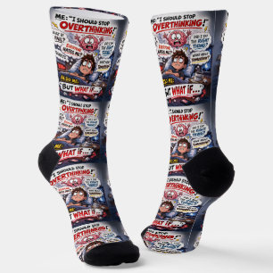 Waar koop je coole sokken 00335 Overdenkende sokke