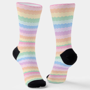Waar koop je coole sokken 00344 Pastel Wave Socks