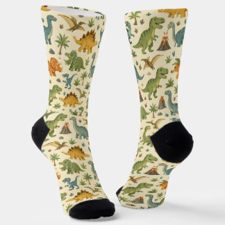 Waar koop je coole sokken 00345 Dinosaurus sokken
