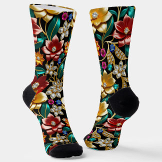 Waar koop je coole sokken 00347 Bloem juweel sokke