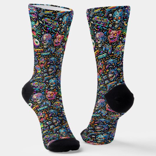 Waar koop je coole sokken 00372 Chaos Socks (Gebogen)