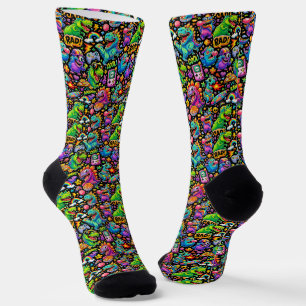 Waar koop je coole sokken 00381 Dinosour sokken