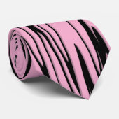 Waar kunst denkt zwart en roze stropdas (Opgerold)