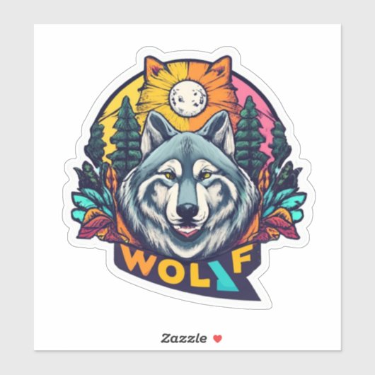 Waar kwaliteit ontmoet creativiteit Wolf Stickers (Vel)