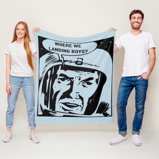 Waar landen we jongens aan? Blanket Fleece Deken (In situ)