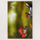 Waar Leprechauns of waar de kleine mensen wonen. Legpuzzel (Verticaal)