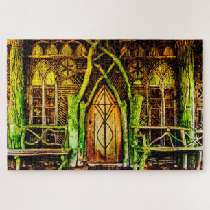 Waar Leprechauns of waar de kleine mensen wonen. Legpuzzel