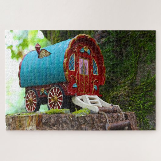 Waar Leprechauns of waar de kleine mensen wonen. Legpuzzel (Horizontaal)