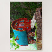 Waar Leprechauns of waar de kleine mensen wonen. Legpuzzel (Verticaal)