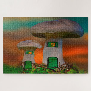 Waar Leprechauns of waar de kleine mensen wonen. Legpuzzel