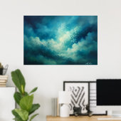 Waar Licht Ademende Abstracte Kunst Poster (Thuiskantoor)