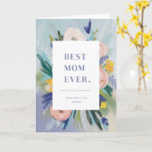 Waar liefde Moederdag groeit Kaart (Gele Bloem)