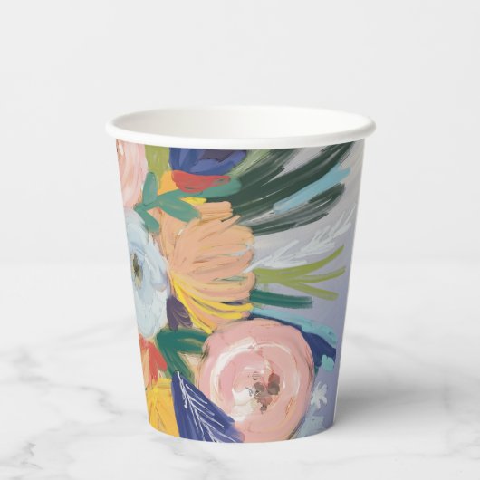 Waar liefde Moederdag groeit Papieren Bekers (Achterkant)