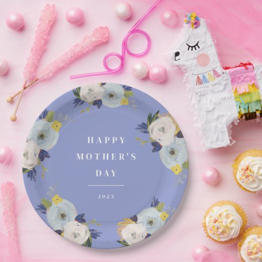 Waar liefde Moederdag groeit Papieren Bordje (Feest)