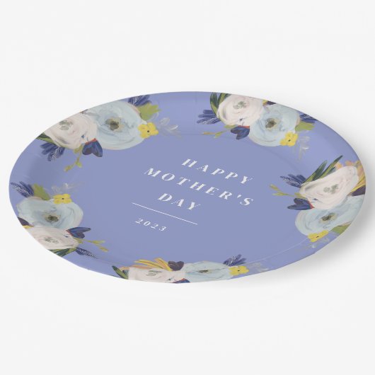 Waar liefde Moederdag groeit Papieren Bordje (Gekanteld)