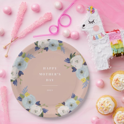Waar liefde Moederdag groeit Papieren Bordje (Feest)