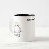 Waar lijnen tot leven komen tweekleurige koffiemok (Voorkant links)