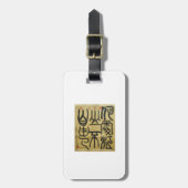 Waar lopen de rivieren en de bergen vrij rond? bagagelabel (Voorkant verticaal)