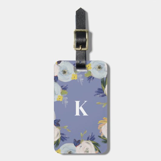 Waar Love Monogram groeit Bagagelabel (Voorkant verticaal)