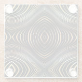 Waar luxe samenkomt met sophisticatie glazen onderzetter (Achterkant)