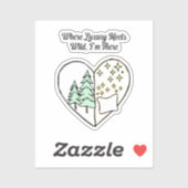 Waar luxe samenkomt met wilde glampingstijl sticker (Vel)