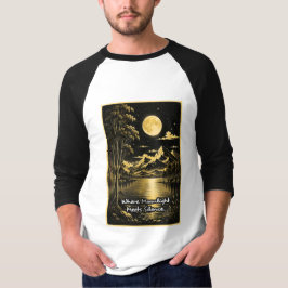 Waar maanlicht stilte ontmoet Serene nachtzicht T-shirt