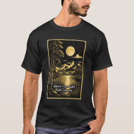 Waar maanlicht stilte ontmoet Serene nachtzicht T-shirt