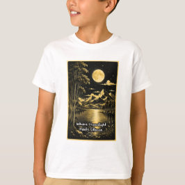 Waar maanlicht stilte ontmoet Serene nachtzicht T-shirt