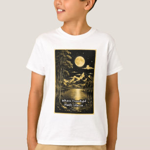 Waar maanlicht stilte ontmoet Serene nachtzicht T-shirt