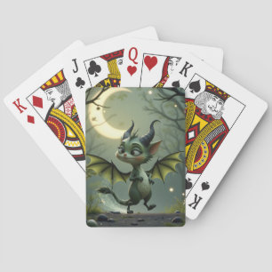 Waar maanstralen dansen, ontwaakt kleine ondeugd. pokerkaarten