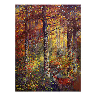 Waar magie zich verbergt - Woodland Landscape Perfect Poster