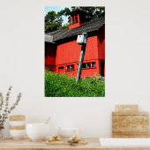 Waar meadowlarden de Verticale Galerij drukken Poster (Keuken)