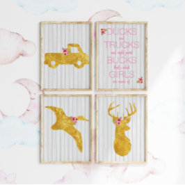 Waar meisjes van gemaakt zijn kinderkamer kunstspe poster