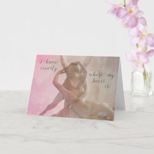 Waar mijn hart is   Love Browning Quote Card Kaart