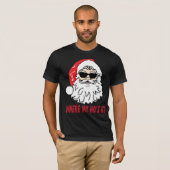 Waar mijn hoer is bij santa claus kerstt-shirt t-shirt (Voorkant volledig)