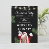 Waar mijn hoer op de grove en grappige kerst is kaart (Staand voorkant)