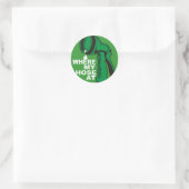 WAAR MIJN HOOGTE RONDE STICKER (Tas)